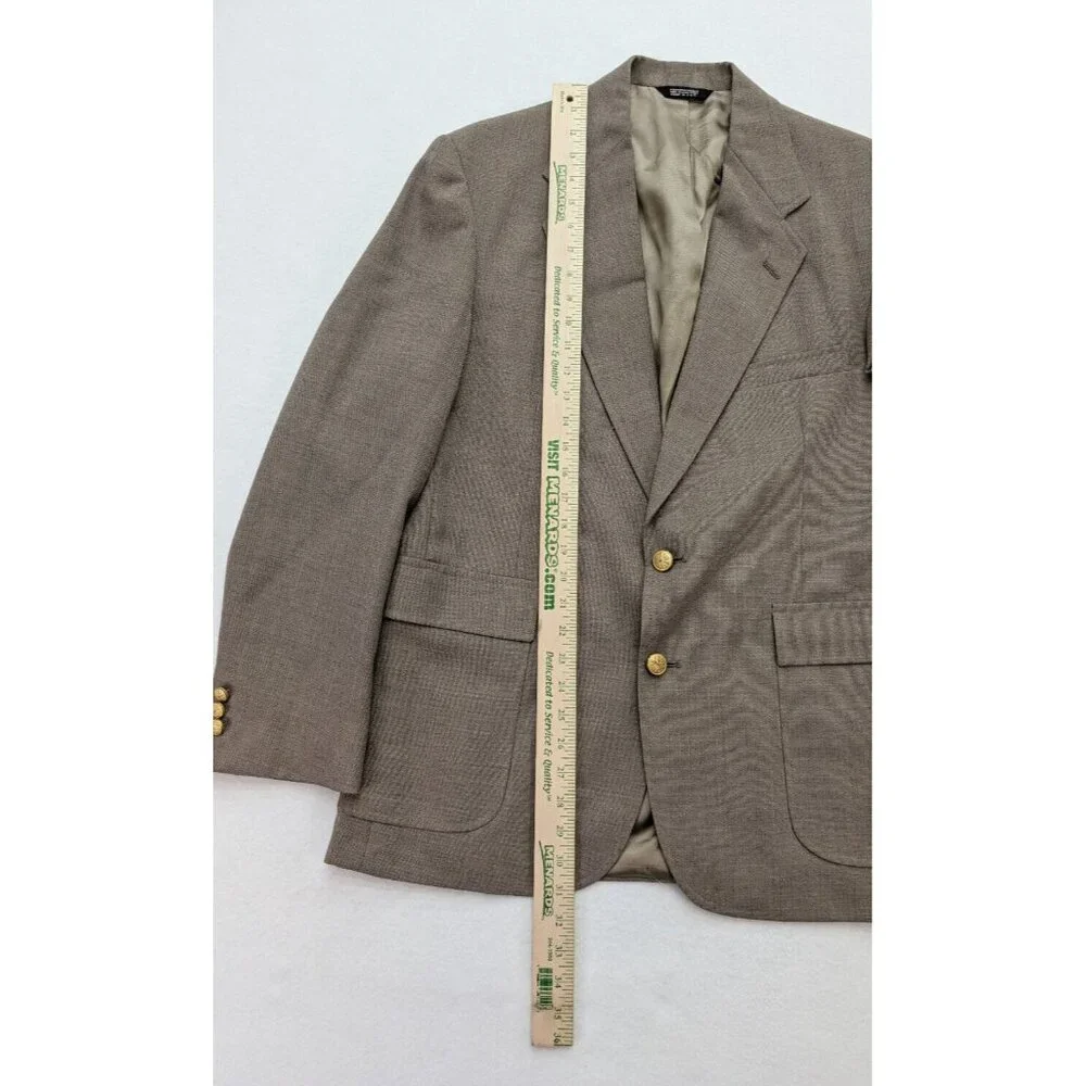 Wall Street Collection Vintage Men's Blazer Jacket Sport Coat Size 42R Beige
